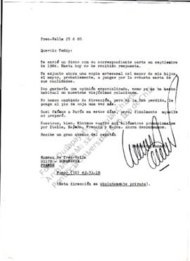 Saludos de Patricio Manns