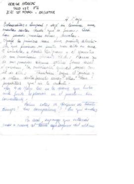 Comentarios de Patricia Andrade a Eduardo Carrasco acerca de su camino artístico