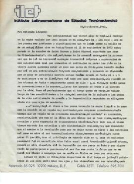 Comentarios de Fernando Reyes Matta a Eduardo Carrasco sobre música y política
