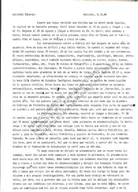 Alfonso sobre su viaje a Perú