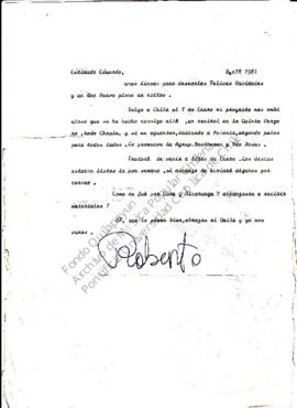 Roberto Bravo deseando Felices Navidades