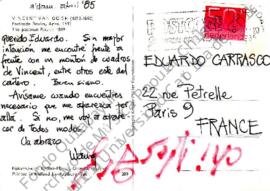 Postal de Patricio Wang